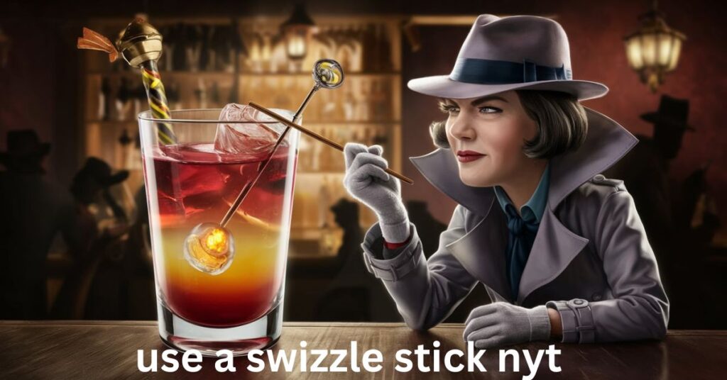 use a swizzle stick nyt