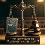 It Is Not Wisdom But Authority That Makes A Law. T – Tymoff – Understanding Law!